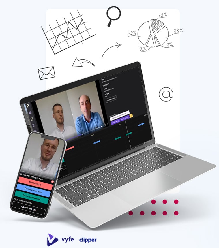 Photo illustrant la digitalisation de la force de vente